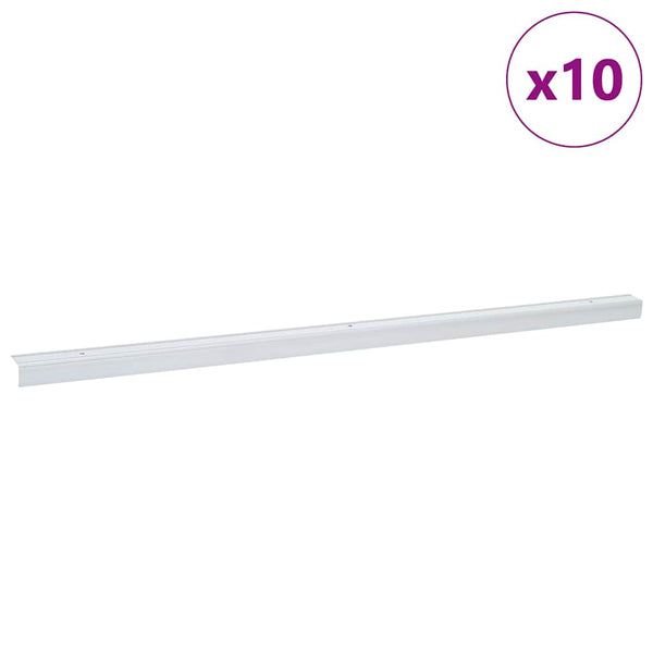 Porrasaskelmien reunalistat 10 kpl Hopea 67 x 3.5 x 3 cm