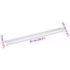 Porrasaskelmien reunalistat 10 kpl Hopea 67 x 3.5 x 3 cm