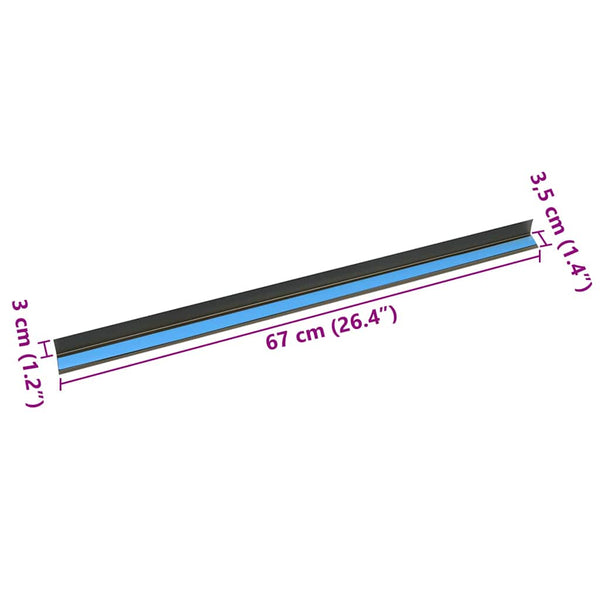Porrasaskelmien reunalistat 30 kpl Samppanja 67 x 3.5 x 3 cm