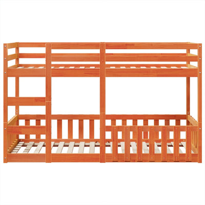 Vahanruskea kerrossänky Ossie 80x200cm (mänty)