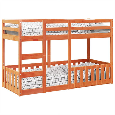 Vahanruskea kerrossänky Ossie 75x190cm (mänty)