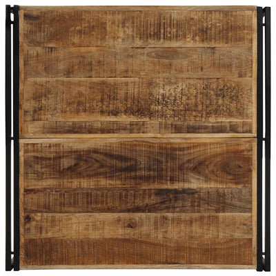 sohvapöytä 100x100x35 cm massiivi karkea puu mango