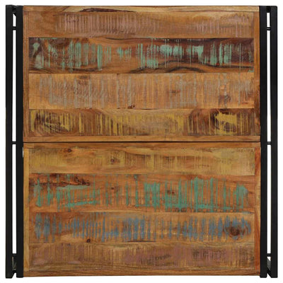 Monivärinen sohvapöytä Taluta 80x80x35cm (massiivipuu kierrätetty)