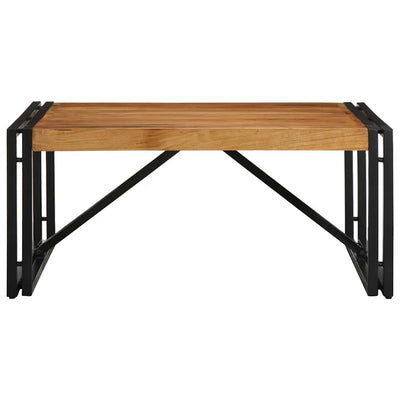 sohvapöytä 80x80x35 cm massiivipuu akaasia