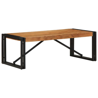 sohvapöytä 100x50x35 cm massiivipuu akaasia