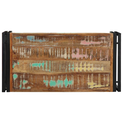 Monivärinen sohvapöytä Taluta 80x40x35cm (massiivipuu kierrätetty)