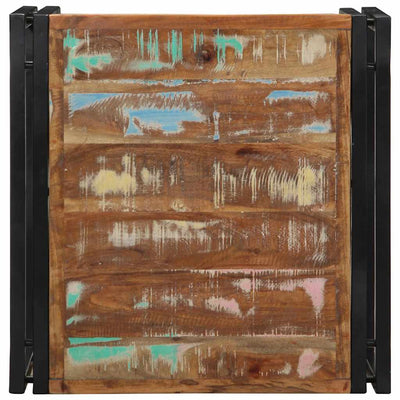 Monivärinen sohvapöytä Taluta 50x50x35cm (massiivipuu kierrätetty)