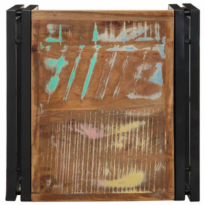 Monivärinen sohvapöytä Taluta 40x40x35cm (massiivipuu kierrätetty)