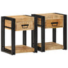 Yöpöytäkaapit 2 kpl 40x35x50 cm Massiivipuuta mango