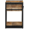 Yöpöytäkaapit 2 kpl 40x35x50 cm Massiivipuuta mango