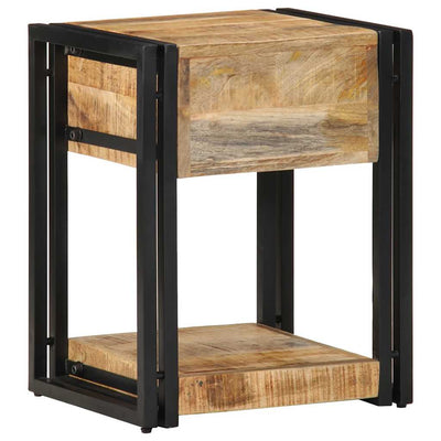 Yöpöytäkaapit 2 kpl 40x35x50 cm Massiivipuuta mango