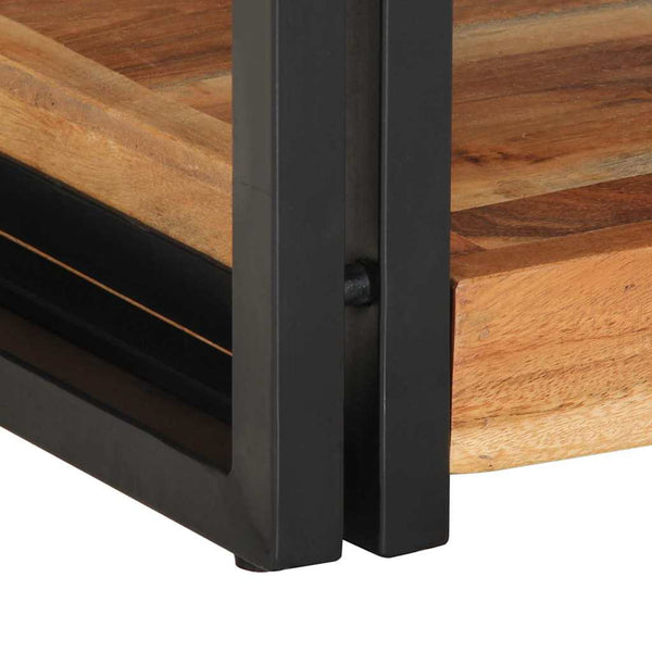 Yöpöytäkaappi 2 pcs Ruskea 40 x 35 x 50 cm täysi akaasiapuu