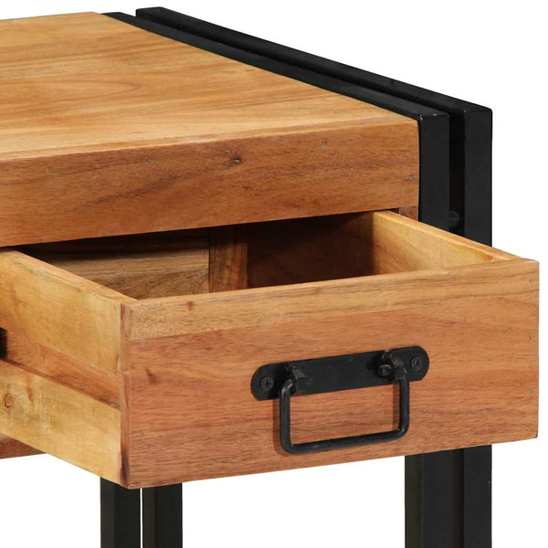 Yöpöytäkaappi Ruskea 40 x 40 x 50 cm täysi akaasiapuu