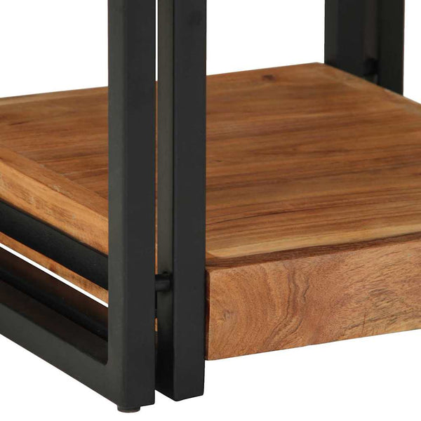 Yöpöytäkaappi 2 pcs Ruskea 40 x 40 x 50 cm täysi akaasiapuu