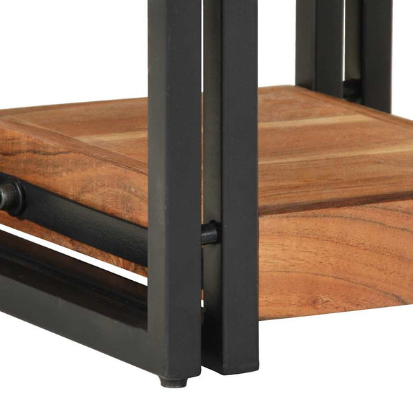 Yöpöytäkaappi 2 pcs Ruskea 30 x 30 x 40 cm täysi akaasiapuu