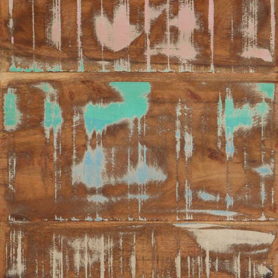 Sivupöytä Volcinel 40x40x50cm (vankka kierrätetty puu ja metalli)