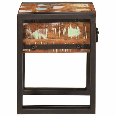 Sivupöytä Louanna 30x30x40cm (vankka kierrätetty puu ja metalli)