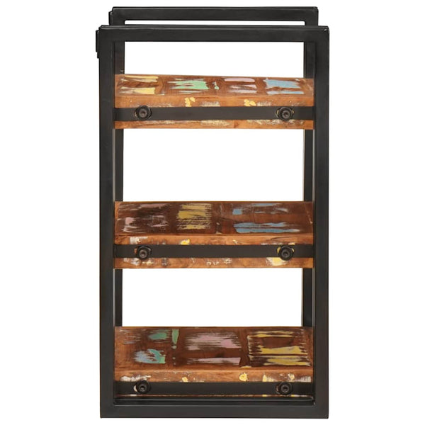 Yöpöytä ruskea ja musta 38 x 33 x 58 cm Kestävä kierrätetty puu