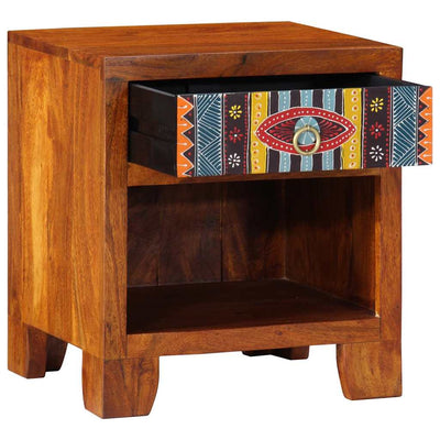 Yöpöytäkaappi Peltan 40x35x45cm (2 kpl massiivipuu akaasia)