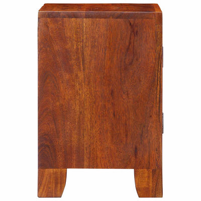 yöpöytäkaappi 2 kpl 40x30x45 cm massiivipuu akaasia