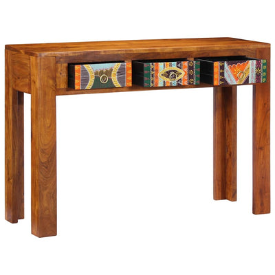 Konsolipöytä 110x35x75 cm täysi akasiapuu
