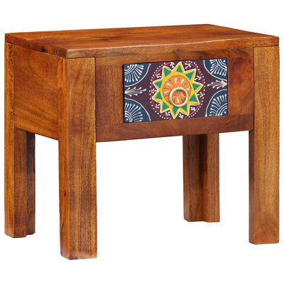 Ruskea sivupöytä Umiran 40x30x36cm (akaasiapuu)