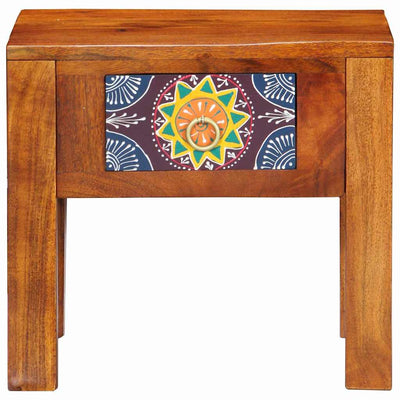 Ruskea sivupöytä Umiran 40x30x36cm (akaasiapuu)