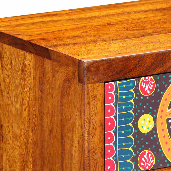 Yöpöytäkaappi 2 pcs Ruskea 40 x 35 x 35 cm täysi akaasiapuu