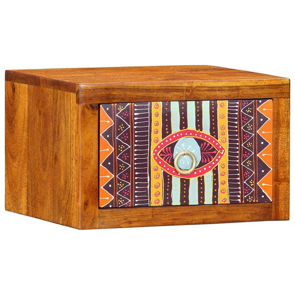 Yöpöytäkaappi Ruskea 35 x 30 x 22 cm täysi akaasiapuu