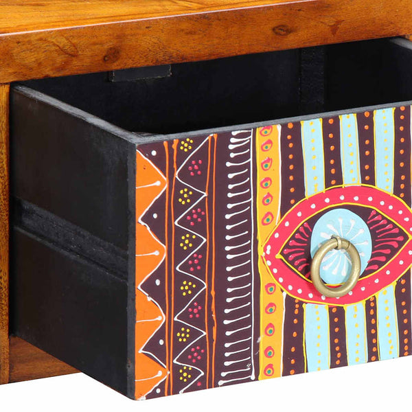 Yöpöytäkaappi 2 pcs Ruskea 35 x 30 x 22 cm täysi akaasiapuu