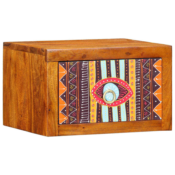 Yöpöytäkaappi 2 pcs Ruskea 35 x 30 x 22 cm täysi akaasiapuu