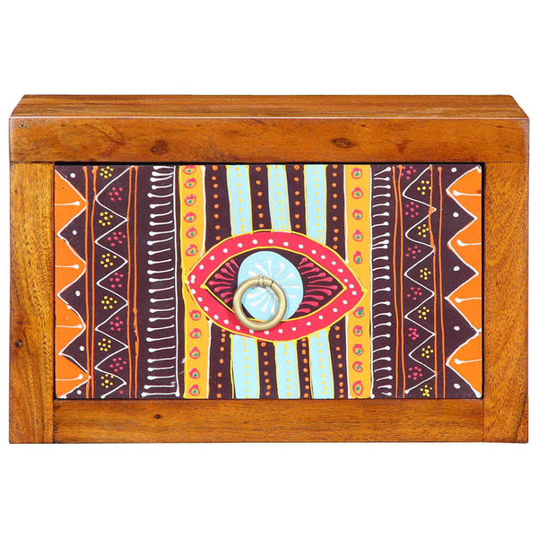 Yöpöytäkaappi 2 pcs Ruskea 35 x 30 x 22 cm täysi akaasiapuu