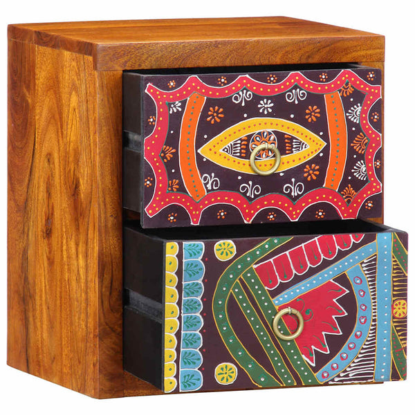 Yöpöytäkaappi Ruskea 35 x 30 x 40 cm täysi akaasiapuu