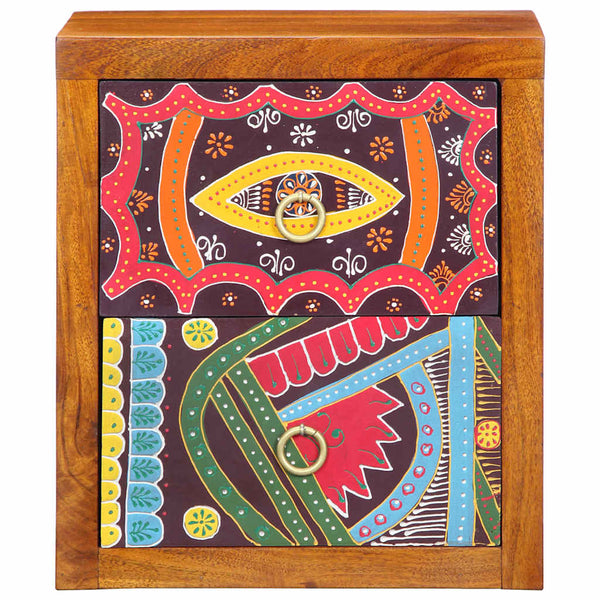 Yöpöytäkaappi Ruskea 35 x 30 x 40 cm täysi akaasiapuu