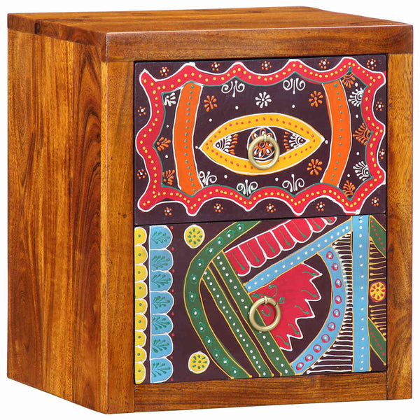 Yöpöytäkaappi 2 pcs Ruskea 35 x 30 x 40 cm täysi akaasiapuu