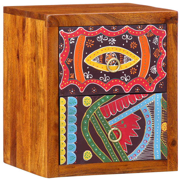 Yöpöytäkaappi 2 pcs Ruskea 35 x 30 x 40 cm täysi akaasiapuu