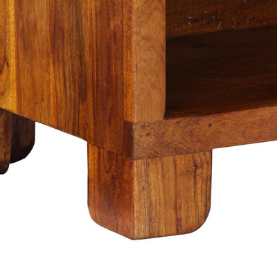 Kenkäpenkki Monivärinen 100 x 35 x 45 cm täysi akaasiapuu