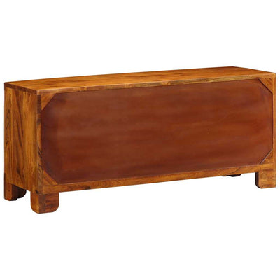 Kenkäpenkki Hunajanruskea 100 x 35 x 45 cm täysi akaasiapuu