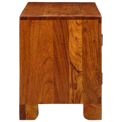 Kenkäpenkki Hunajanruskea 100 x 35 x 45 cm täysi akaasiapuu