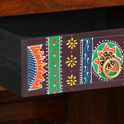 Ruskea puhelinpöytä Bathori 40x35x75cm (akaasiapuu)