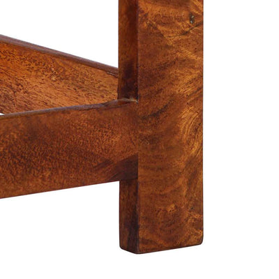 Ruskea puhelinpöytä Lacramiaora 35x35x75cm (akaasiapuu)