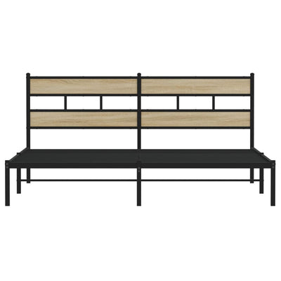 Savutammi metallinen sängynrunko ilman patjaa Tihamer 183x213cm