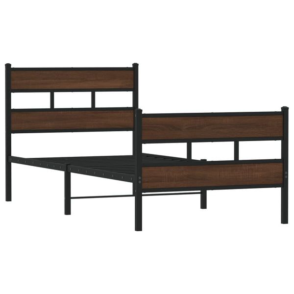 Sängynrunko ilman patjaa päädyllä ja jalkalistalla Tihamer 107x203cm