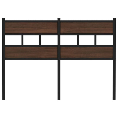 Ruskea sängynpääty Corean 120cm (teräs ja puu)