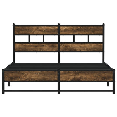 Savutammi metallinen sängynrunko ilman patjaa Tihamer 135x190cm