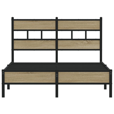 Sonoma tammi sängynrunko ilman patjaa Tihamer 120x200cm (puinen)