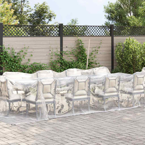 kirkas suojapeite silmukoilla 3x6 m polyeteeni