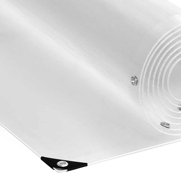 Kirkas pressu rengasrei'illä 2x2 m PVC
