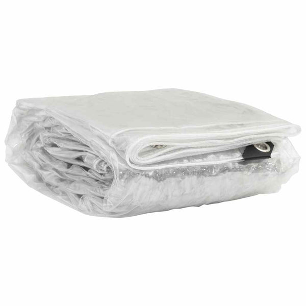 kirkas suojapeite silmukoilla 4x5 m PVC