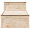 Sängynrunko ilman patjaa päätylevyllä Eduars 100x200cm (mänty)